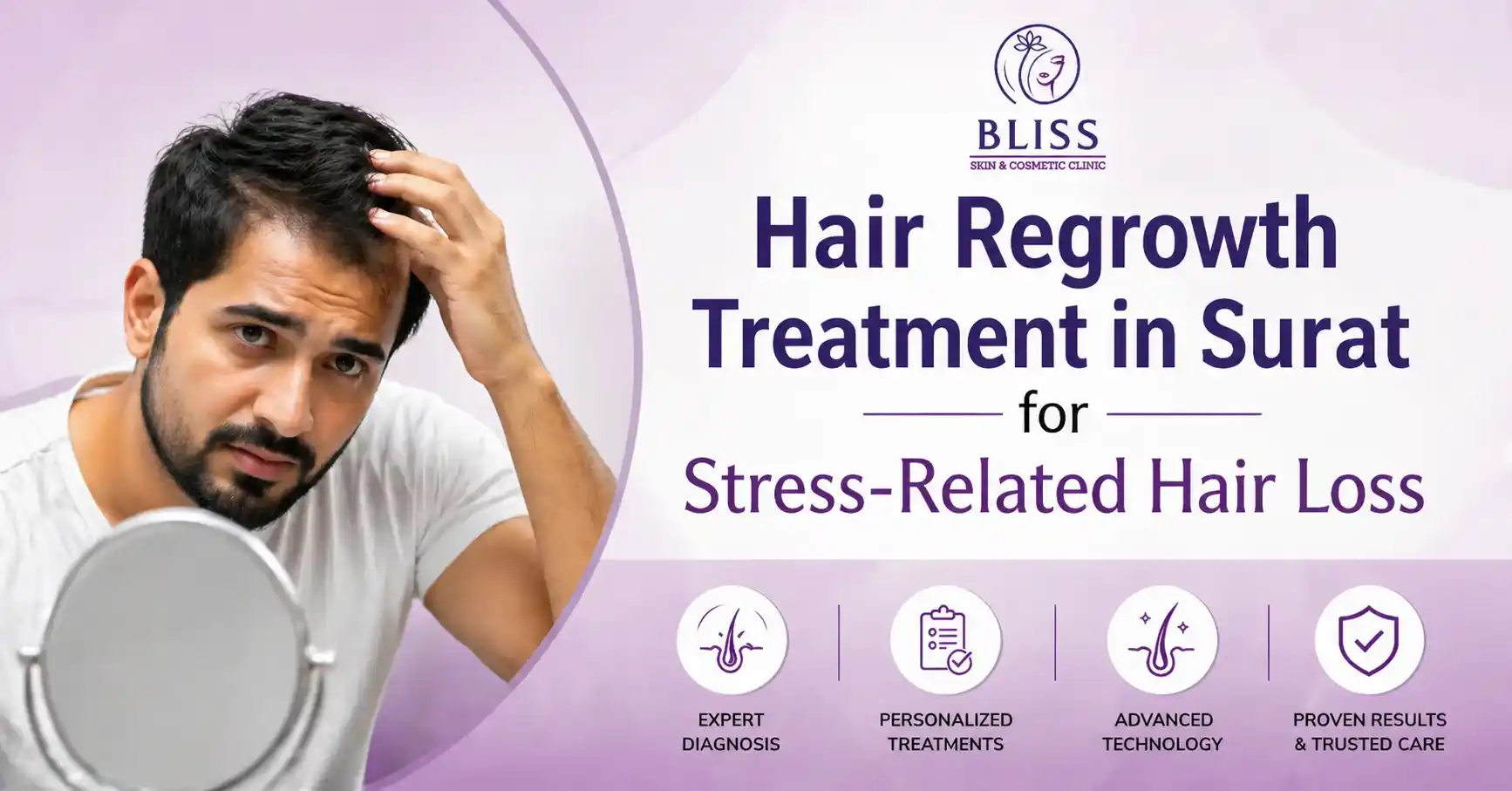 Hair Regrowth Treatment in Surat for Stress-Related Hair Loss